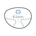 Functional lens corridor - 8.5mm