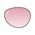 Single vision color-tints lens - pink